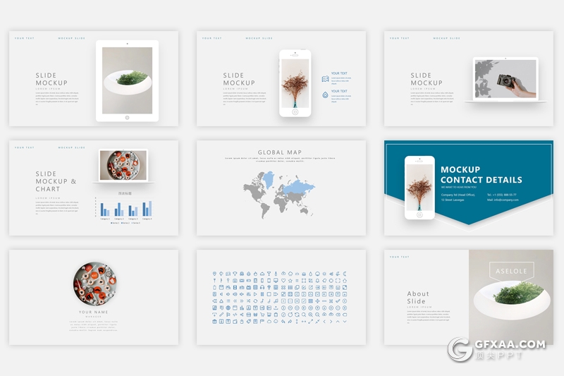 40页欧美极简文艺风格多用途PPT模板 - 顶尖PPT