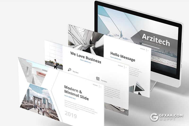 30页5种配色欧美风格年终工作总结通用Google slides模板 - 顶尖PPT