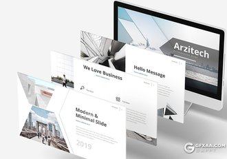 30页5种配色欧美风格年终工作总结通用keynote模板 - 顶尖PPT