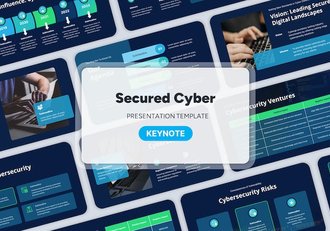 科技网络安全防护技术应用Keynote模板 - 顶尖PPT