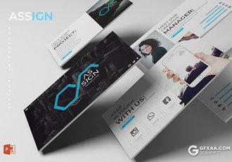 30页欧美风格年终工作总计汇报ppt模板 5种主题配色 - 顶尖PPT