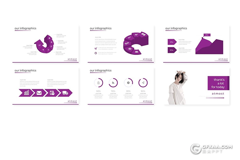 30页欧美风格年终工作汇报总结keynote模板 5种主题配色 - 顶尖PPT