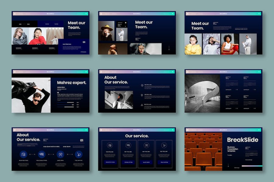 欧美商业商务多用途keynote模板 - 顶尖PPT