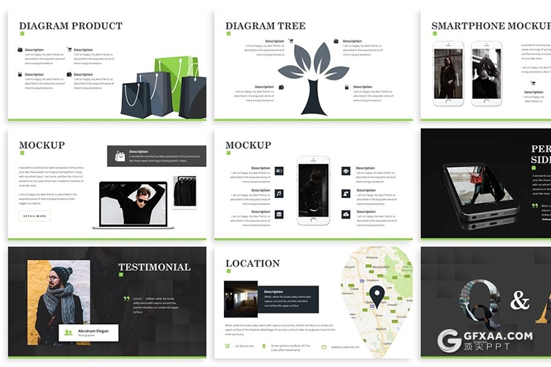 30页3种配色企业团队介绍商务通用keynote模板 - 顶尖PPT