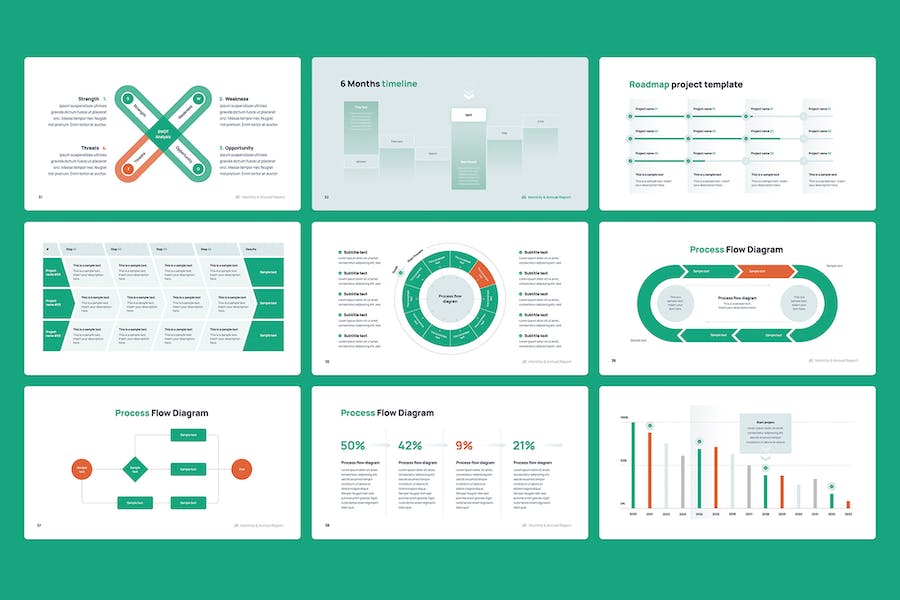 月度年度财务报告PPT模板 - 顶尖PPT