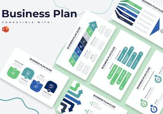 商业战略计划书规划方案信息图形PPT模板 - 顶尖PPT