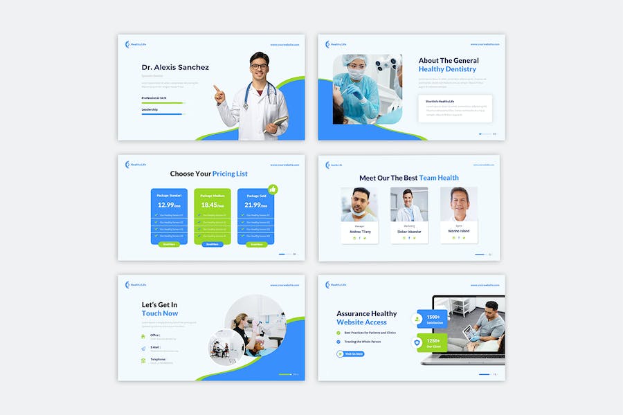 医疗健康养生保健服务PPT模板 - 顶尖PPT