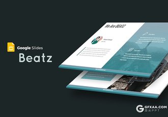 30页色彩图形设计商务工作总结Google slides模板 5种配色 - 顶尖PPT