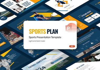 专业体育运动赛事计划比赛分析国外PPT模板 - 顶尖PPT
