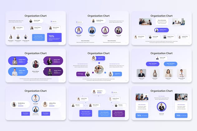 企业组织架构图设计PPT模板 - 顶尖PPT