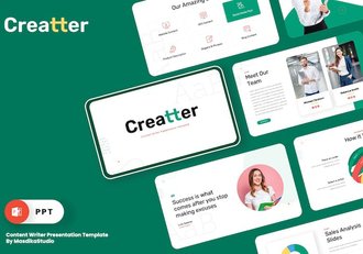 创作者文案策划公司PPT模板 - 顶尖PPT