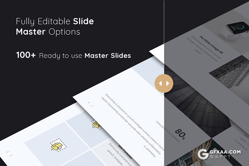 104页欧美简约范商务工作总结汇报通用keynote模板 3种配色 - 顶尖PPT