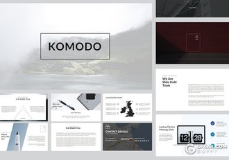 55页极简文艺风格商务多用途PPT模板 - 顶尖PPT