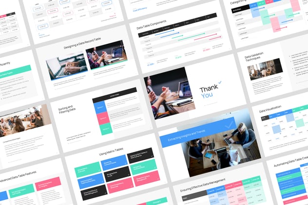 详细数据记录管理展示Keynote模板 - 顶尖PPT