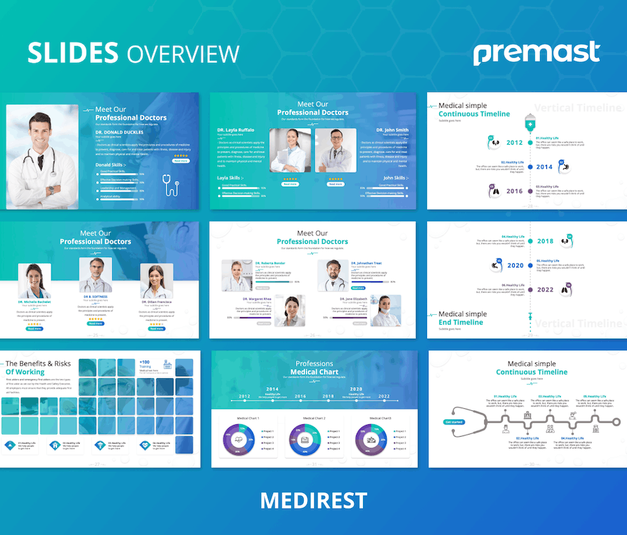 医疗相关机构急救培训组织PPT模板 - 顶尖PPT
