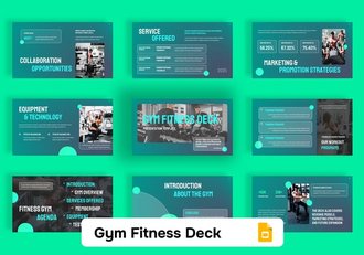 健身房场馆宣传健身项目展示PPT模板 - 顶尖PPT