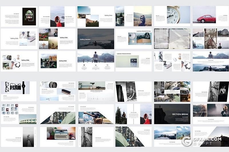 114页极简风格商务工作总结汇报企业介绍通用PPT模板 - 顶尖PPT