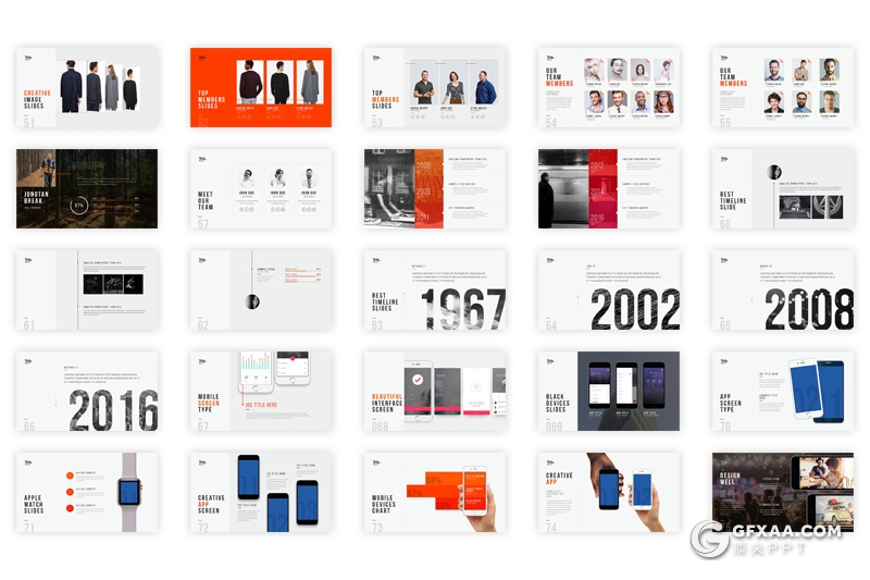 262页国外商务工作总结多用途keynote模板 商务图形设计keynote素材 - 顶尖PPT
