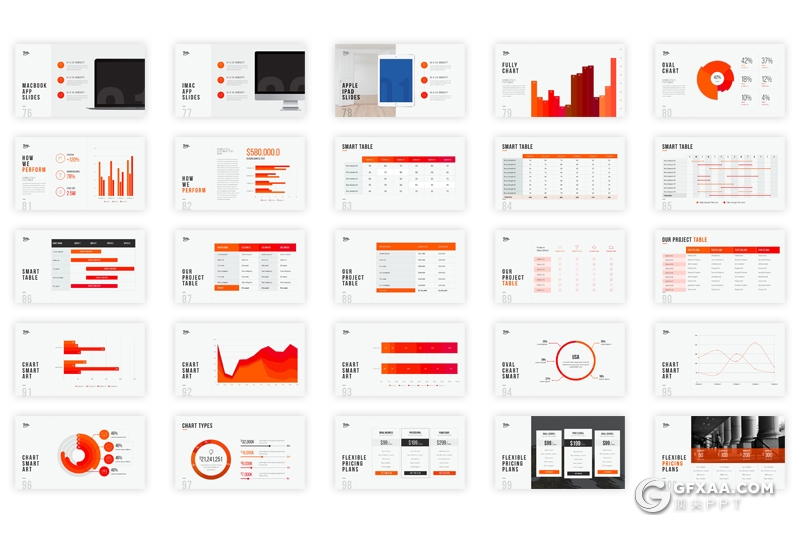 262页国外商务工作总结多用途keynote模板 商务图形设计keynote素材 - 顶尖PPT