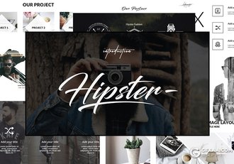 77页黑白极简时尚杂志风格keynote模板 - 顶尖PPT