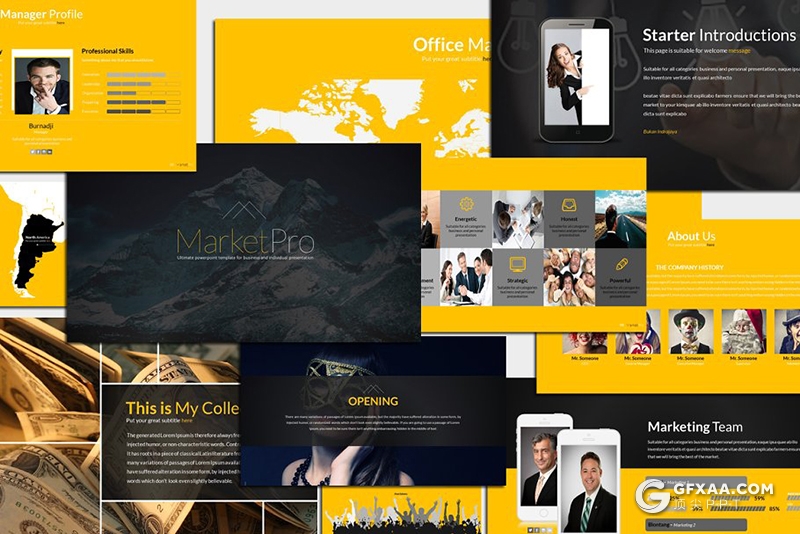 131页欧美商务风格年终报告总结PPT模板 预设54种XML配色文件 - 顶尖PPT