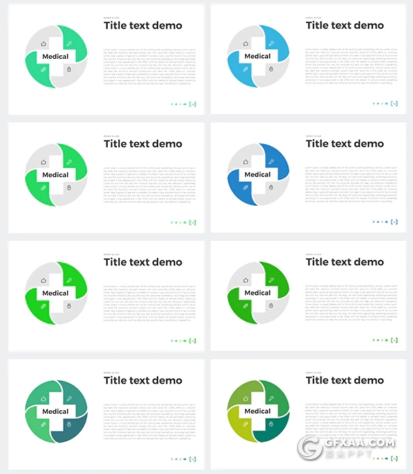 医学医疗研究诊断keynote模板 包含15种主题配色 - 顶尖PPT