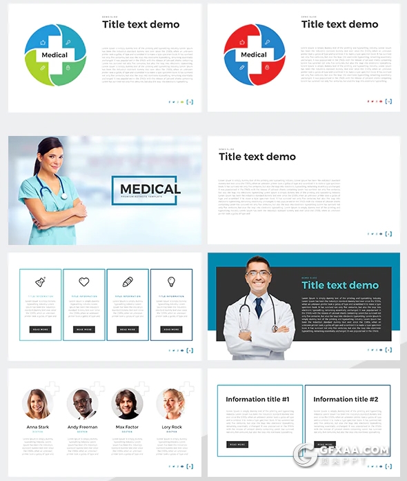 医学医疗研究诊断keynote模板 包含15种主题配色 - 顶尖PPT