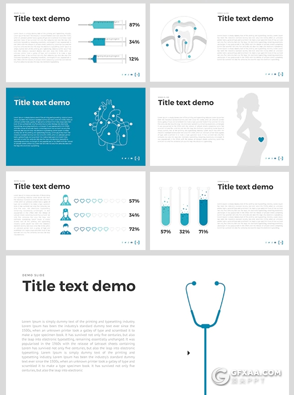 医学医疗研究诊断keynote模板 包含15种主题配色 - 顶尖PPT