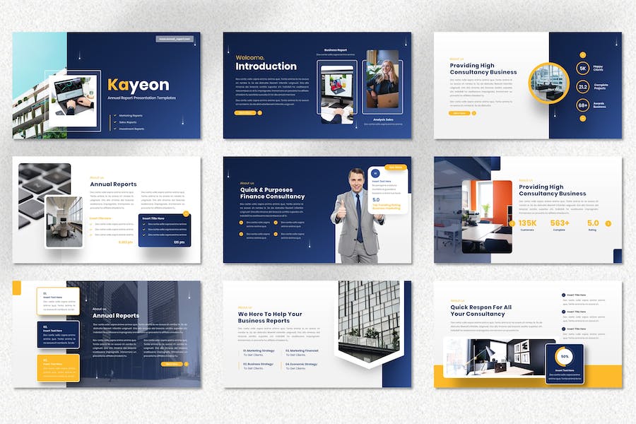 公司年度财务报告总结Keynote模板 - 顶尖PPT