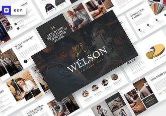 裁缝行业定制服务Keynote模板 - 顶尖PPT