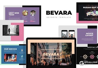 62页国外扁平化时尚杂志风格keynote模板 - 顶尖PPT