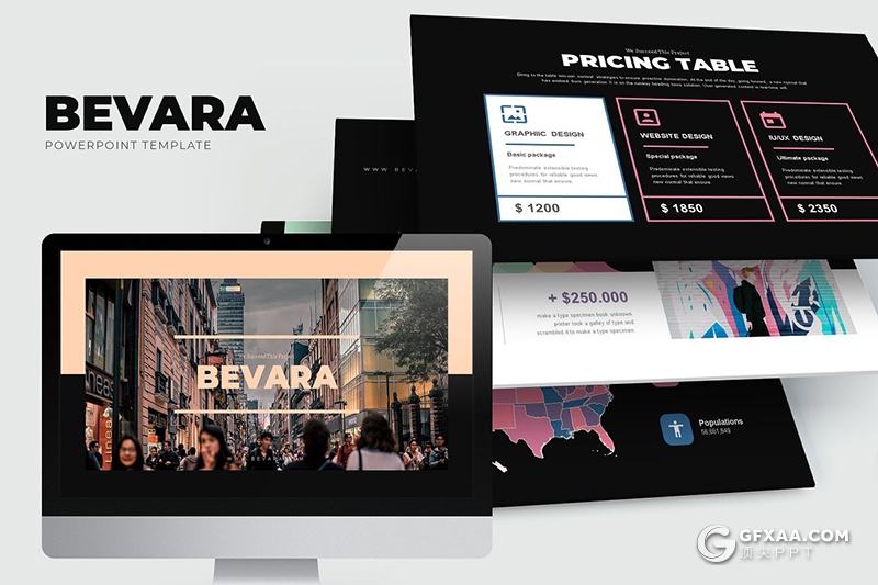 62页国外扁平化彩色时尚杂志风格ppt模板 - 顶尖PPT