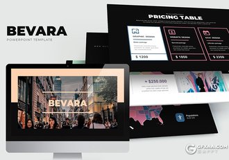 62页国外扁平化彩色时尚杂志风格ppt模板 - 顶尖PPT