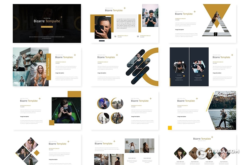 30页扁平化商务风格工作总结汇报keynote模板 5种主题配色 - 顶尖PPT