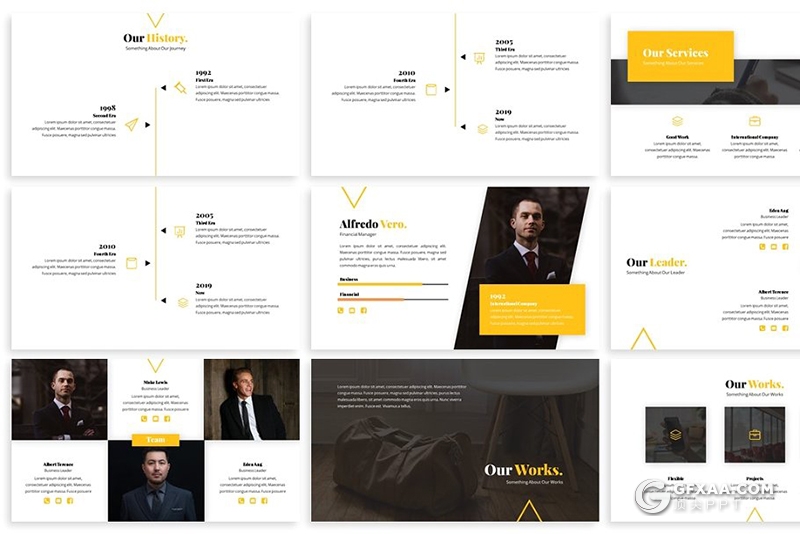 30页年终工作汇报新年计划keynote模板 3种主题配色 - 顶尖PPT