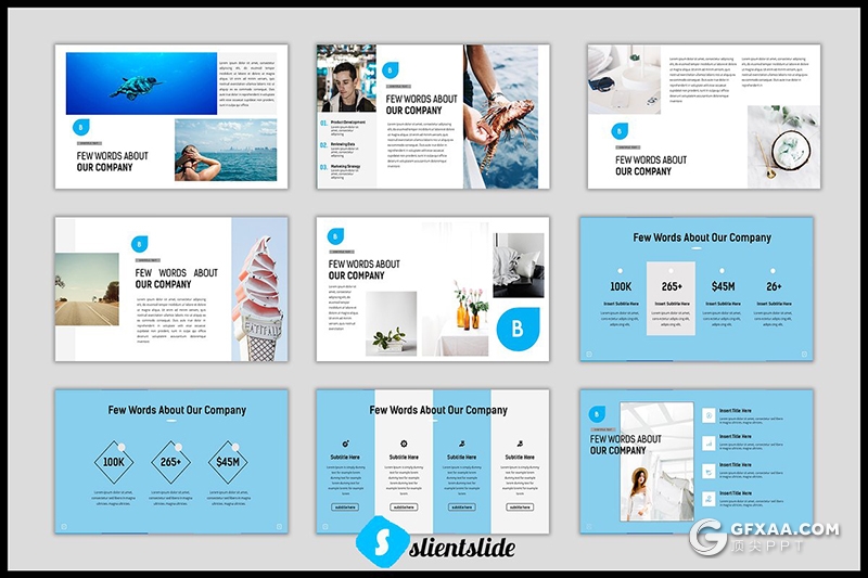 90页蓝色商务工作汇报数据分析统计PPT模板 - 顶尖PPT