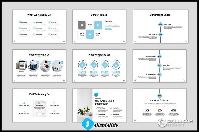 90页蓝色商务工作汇报数据分析统计PPT模板 - 顶尖PPT