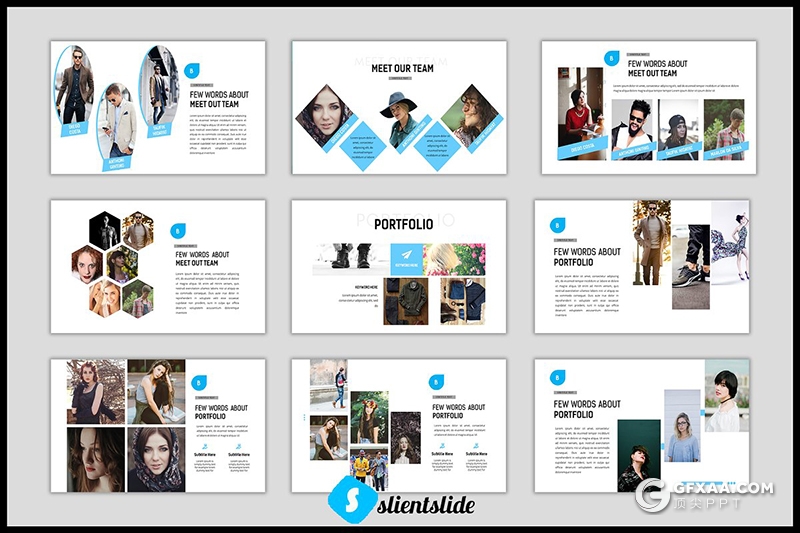 90页蓝色商务工作汇报数据分析统计PPT模板 - 顶尖PPT