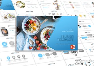 30页简约风格餐饮行业市场调研分析ppt模板 5种主题配色 - 顶尖PPT