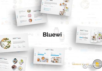 30页简约风格餐饮行业市场调研分析Google slides模板 5种主题配色 - 顶尖PPT