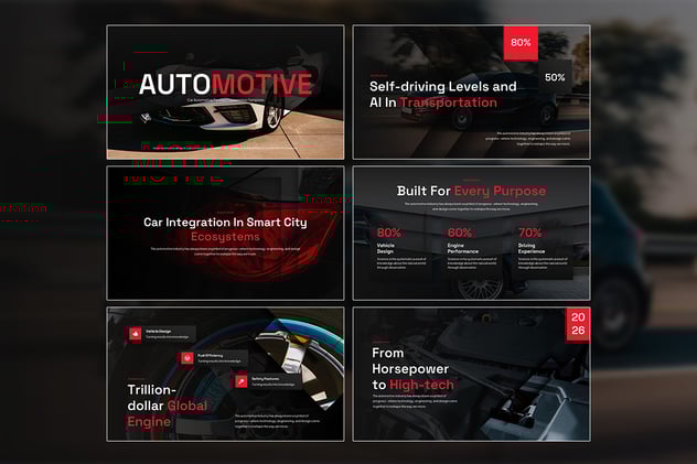 视觉差立体动画PPT模板 - 顶尖PPT