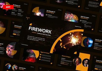 新年晚会烟火表演活动组织实施PPT模板 - 顶尖PPT