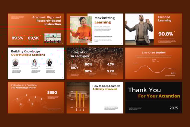 专业讲座研究成果学术风格展示PPT模板 - 顶尖PPT