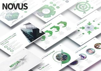 绿色数据分析团队介绍企业合作营销计划多用途PP[T模板 - 顶尖PPT