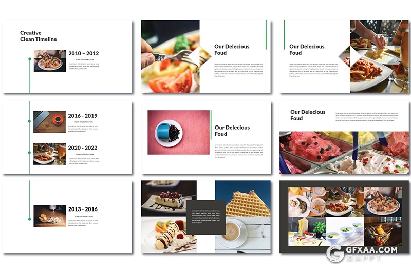 75页简约风格餐饮美食介绍展示ppt模板 - 顶尖PPT