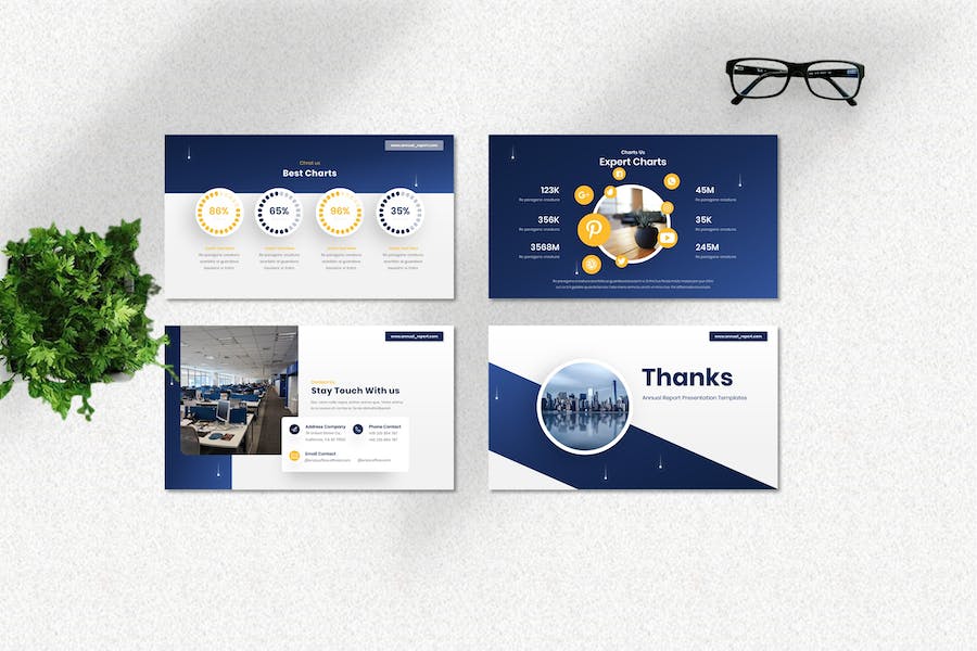 公司年度财务报告总结Keynote模板 - 顶尖PPT