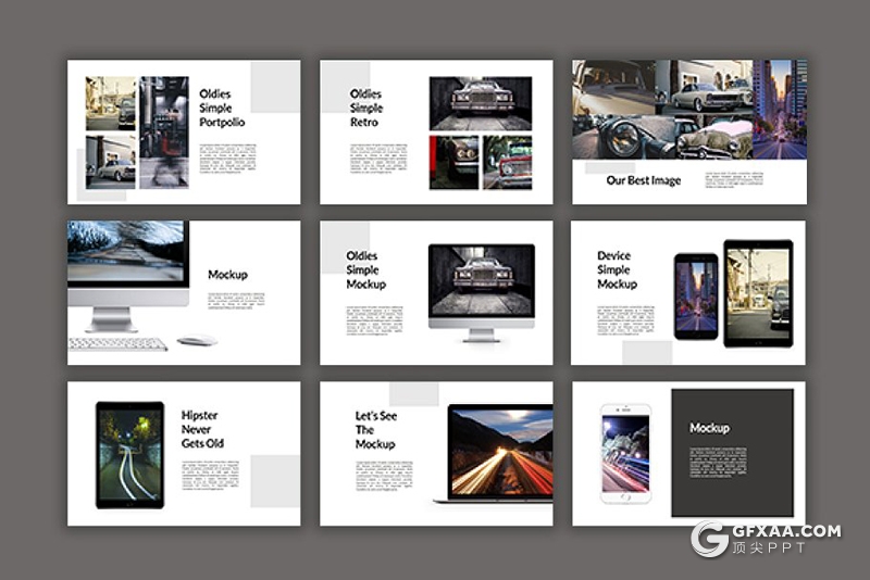 55页极简杂志风格摄影美图展示ppt模板 - 顶尖PPT