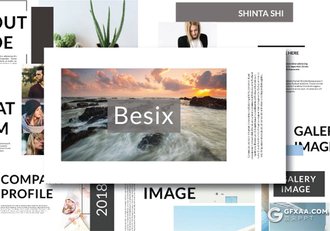 51页极简文艺风摄影图片展示ppt模板 - 顶尖PPT