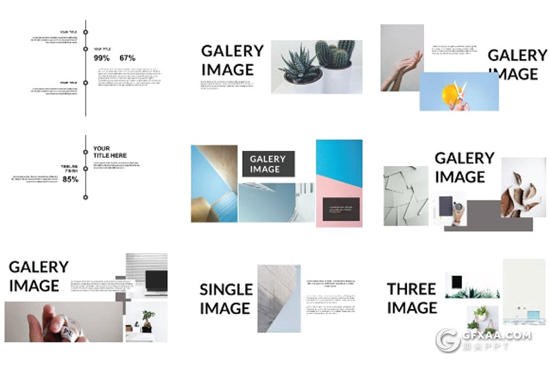 51页极简文艺风摄影图片展示keynote模板 - 顶尖PPT