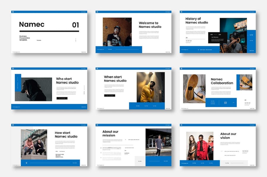 商业企业组织结构介绍展示Keynote模板 - 顶尖PPT